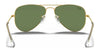 Ray-Ban JUNIOR AVIATOR RJ9506S Sunglasses / Arista Gold №223/6R / Green Mirror (3N 12.1%) / Size 52