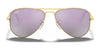 Ray-Ban JUNIOR AVIATOR RJ9506S Sunglasses / Arista Gold №223/6R / Green Mirror (3N 12.1%) / Size 52