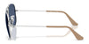 Ray-Ban JUNIOR AVIATOR RJ9506S Sunglasses / Arista Gold №223/6R / Green Mirror (3N 12.1%) / Size 52