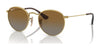 Ray-Ban JUNIOR ROUND RJ9547S Sunglasses | Size 44 / Arista Gold №223/T5 / Brown (Polarized) (3P 14%)