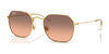 Ray-Ban RJ9594S Sunglasses | Size 49 / Arista Gold №223/46 / Pink Gradient Grey (2N 23.5%)