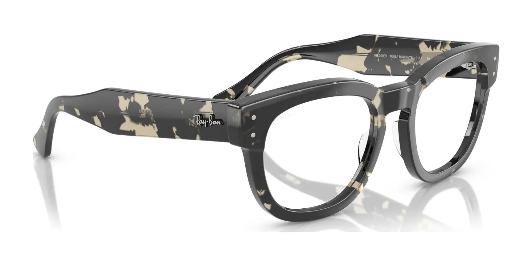 Ray-Ban MEGA HAWKEYE RX0298V Eyeglasses | Size 50 Ray-Ban MEGA HAWKEYE RX0298V Eyeglasses | Size 50