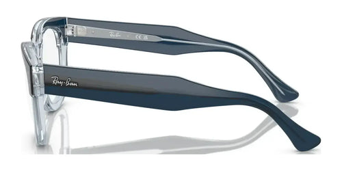 Ray-Ban MEGA HAWKEYE RX0298V Eyeglasses / Size 50 / Blue On Transparent Blue №8324