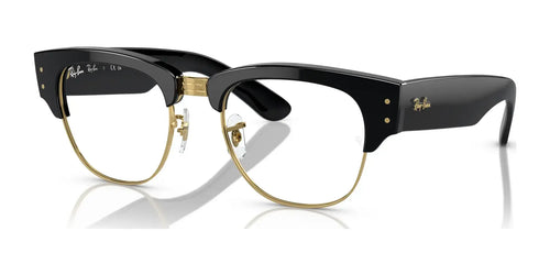 Ray-Ban MEGA CLUBMASTER RX0316V Eyeglasses / Size 50 / Black On Gold №2000