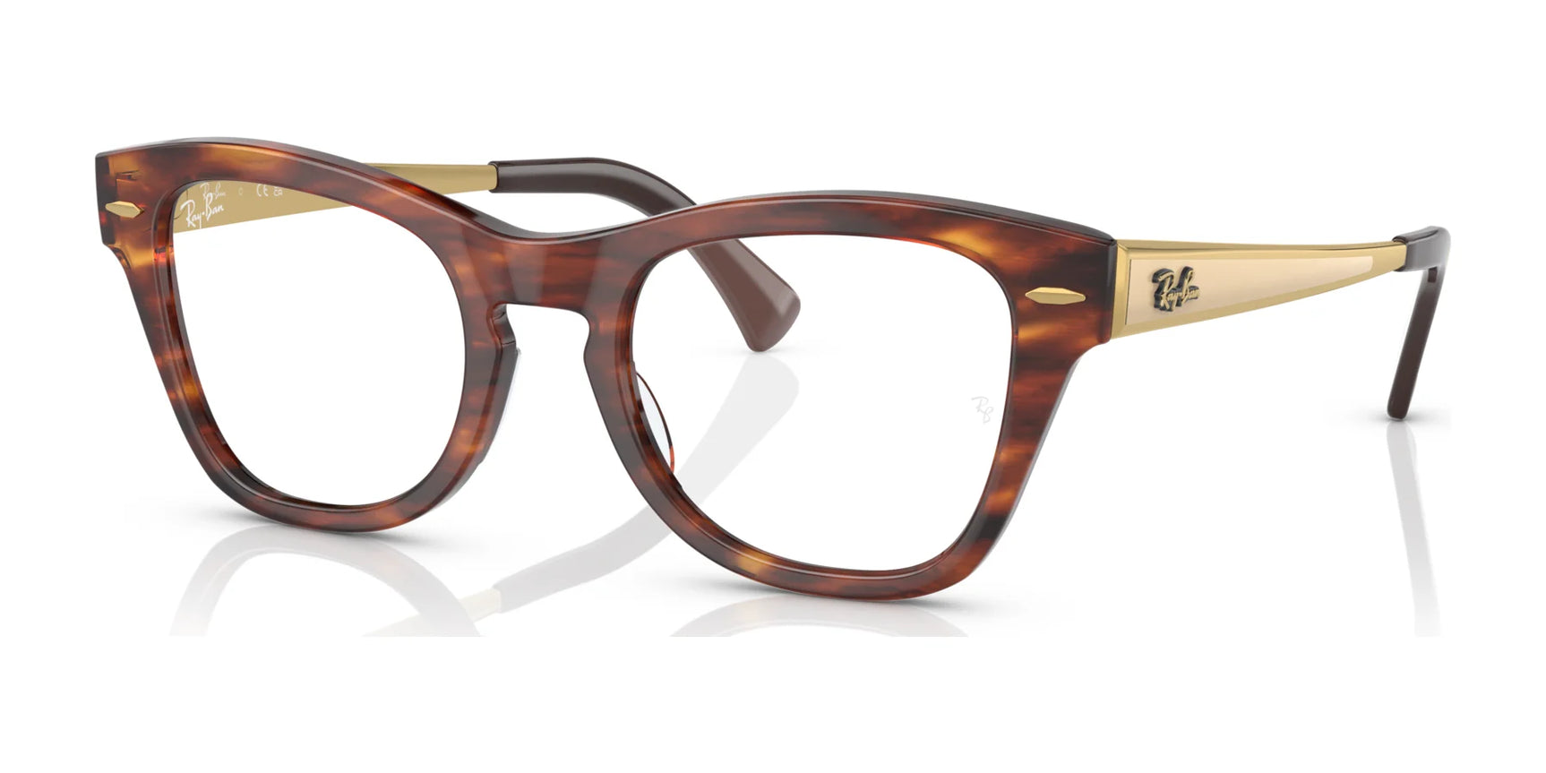 Ray-Ban RX0707VM Eyeglasses Striped Havana Ray-Ban RX0707VM Eyeglasses Striped Havana