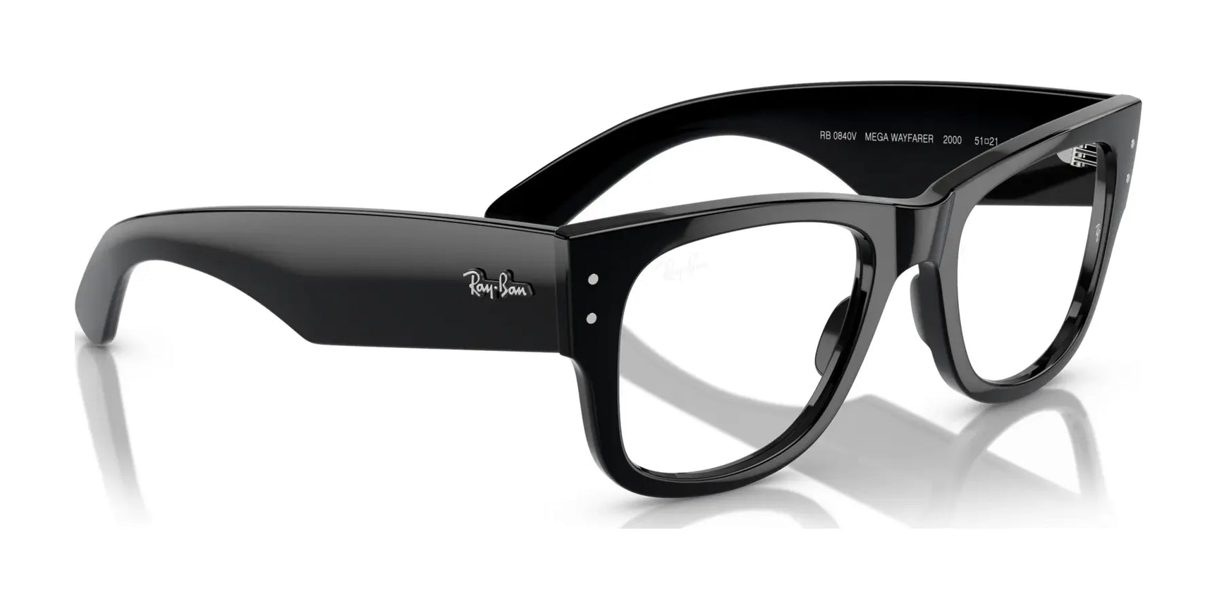 Ray-Ban MEGA WAYFARER RX0840V Eyeglasses | Size 51 Ray-Ban MEGA WAYFARER RX0840V Eyeglasses | Size 51