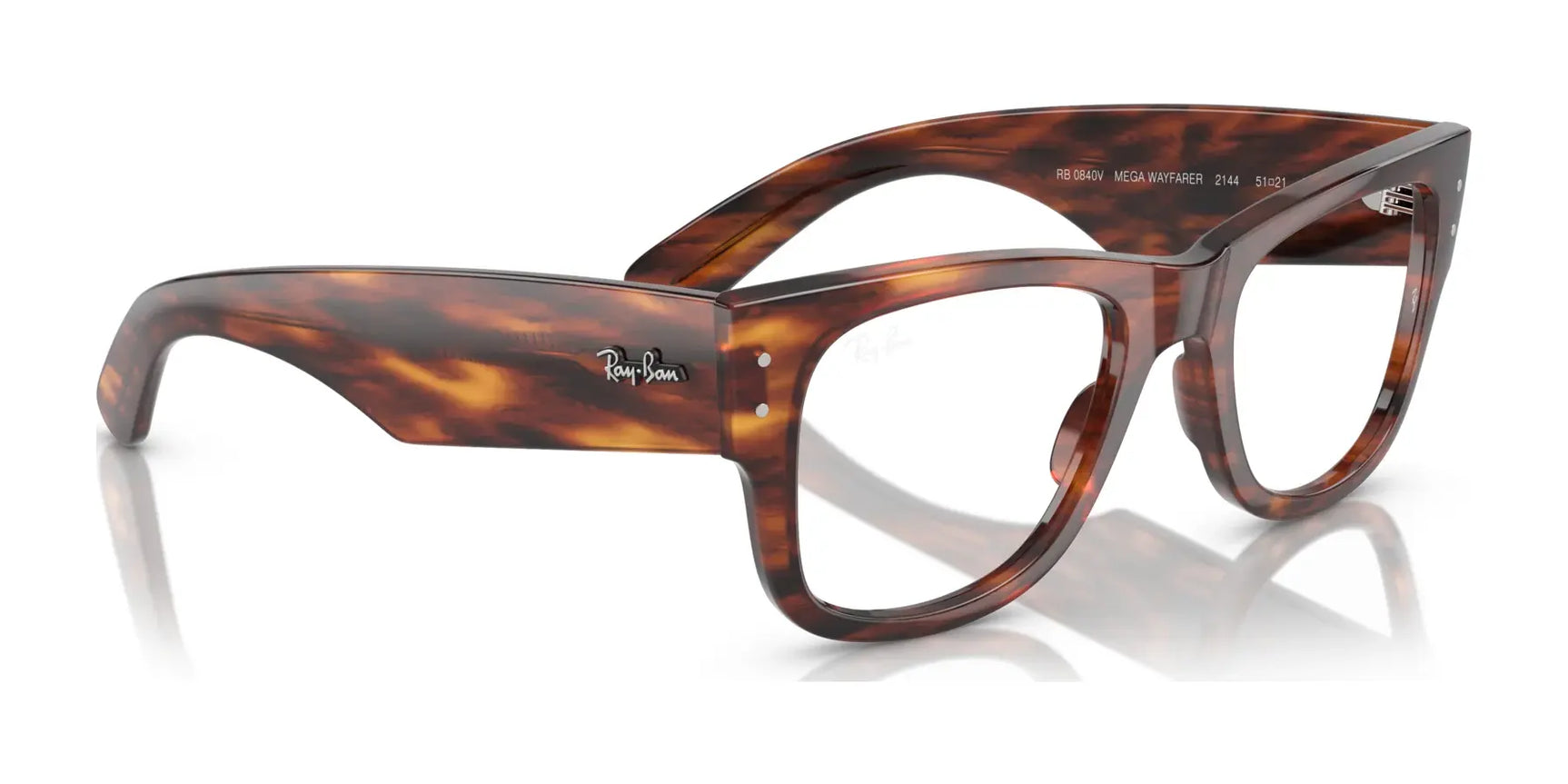 Ray-Ban MEGA WAYFARER RX0840V Eyeglasses | Size 51 Ray-Ban MEGA WAYFARER RX0840V Eyeglasses | Size 51