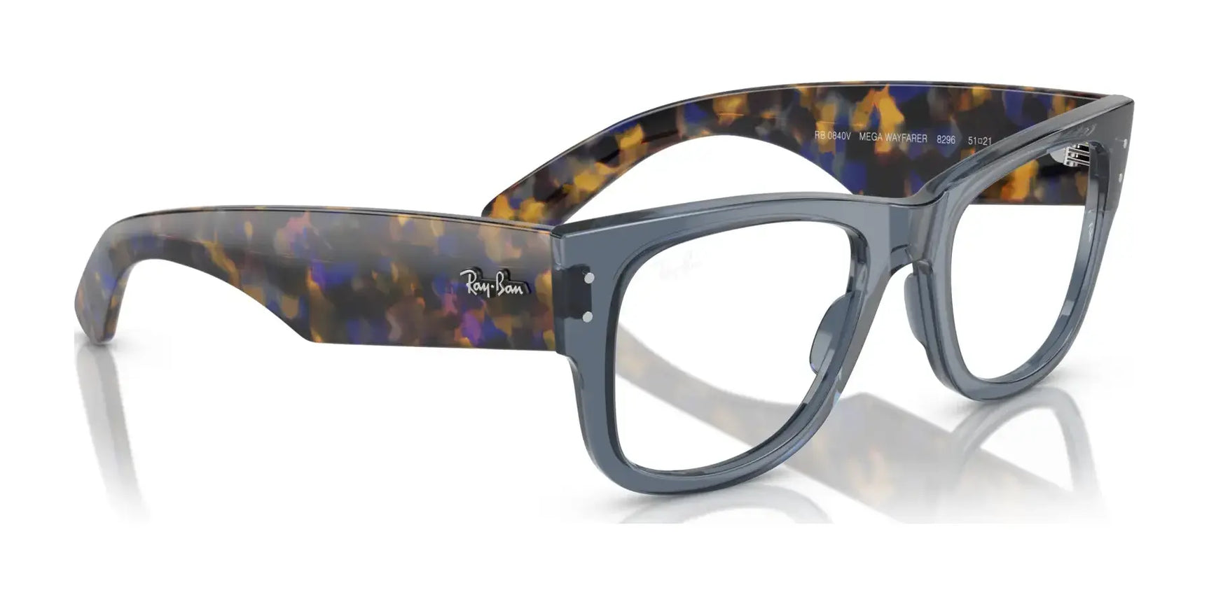 Ray-Ban MEGA WAYFARER RX0840V Eyeglasses | Size 51 Ray-Ban MEGA WAYFARER RX0840V Eyeglasses | Size 51