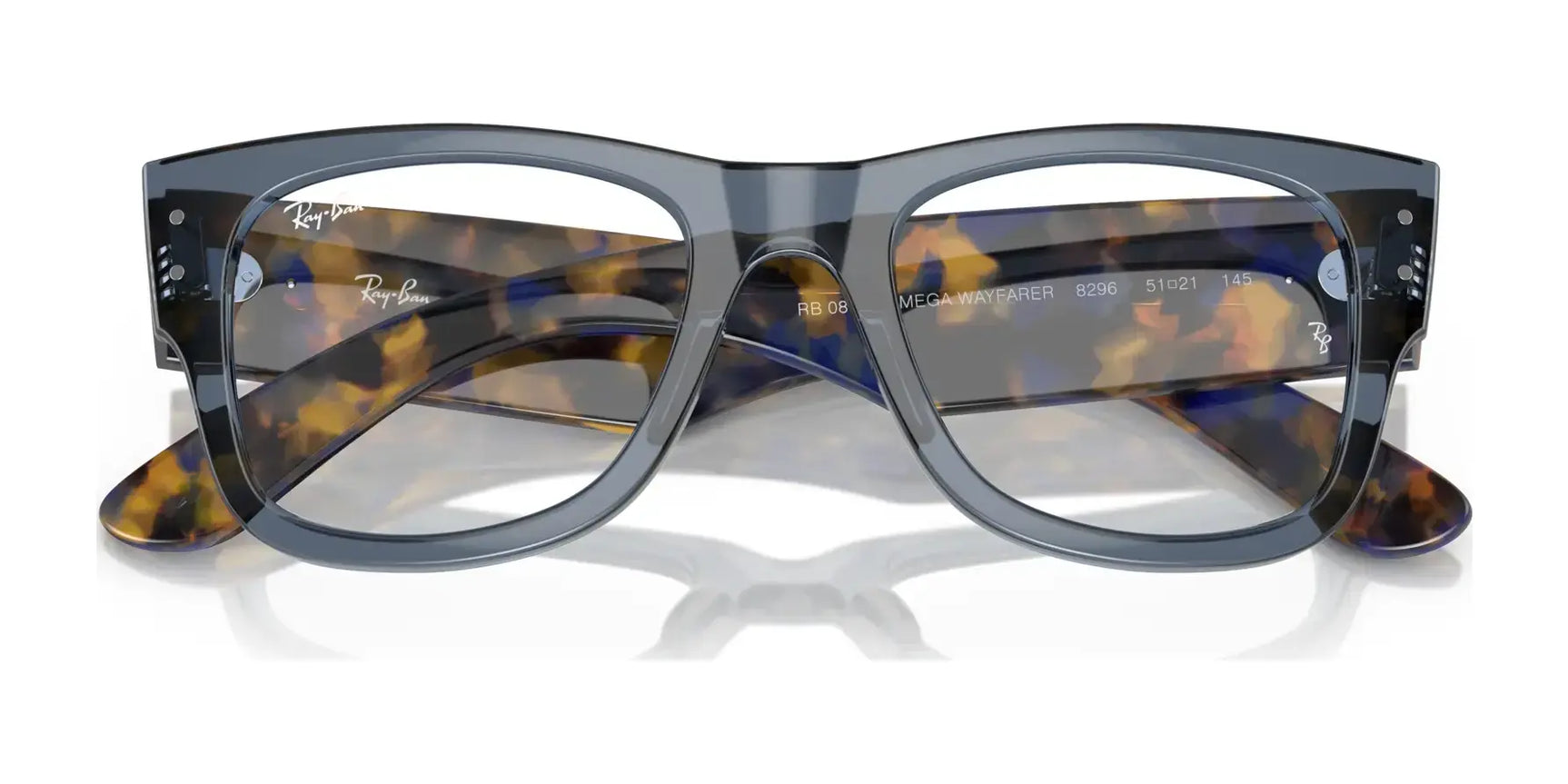 Ray-Ban MEGA WAYFARER RX0840V Eyeglasses | Size 51 Ray-Ban MEGA WAYFARER RX0840V Eyeglasses | Size 51