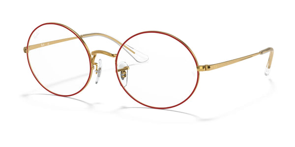 Ray-Ban OVAL RX1970V Eyeglasses | Size 51 / Red №3106