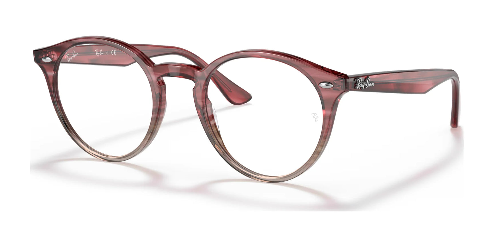 Ray-Ban RX2180V Eyeglasses Bordeaux Havana / Clear Ray-Ban RX2180V Eyeglasses Bordeaux Havana / Clear