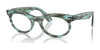 Ray-Ban WAYFARER OVAL RX2242V Eyeglasses / Striped Transparent Green №8362 / Size 50