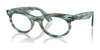 Ray-Ban WAYFARER OVAL RX2242VF Eyeglasses | Size 53 / Striped Transparent Green №8362