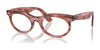 Ray-Ban WAYFARER OVAL RX2242VF Eyeglasses | Size 53 / Striped Transparent Pink №8363