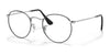 Ray-Ban ROUND METAL RX3447V Eyeglasses / Black On Silver №2861 / Size 50