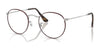 Ray-Ban ROUND METAL RX3447V Eyeglasses / Matte Havana On Matte Silver №3194 / Size 47