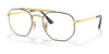 Ray-Ban THE MARSHAL RX3648V Eyeglasses | Size 54 / Black On Gold №2946 / Clear