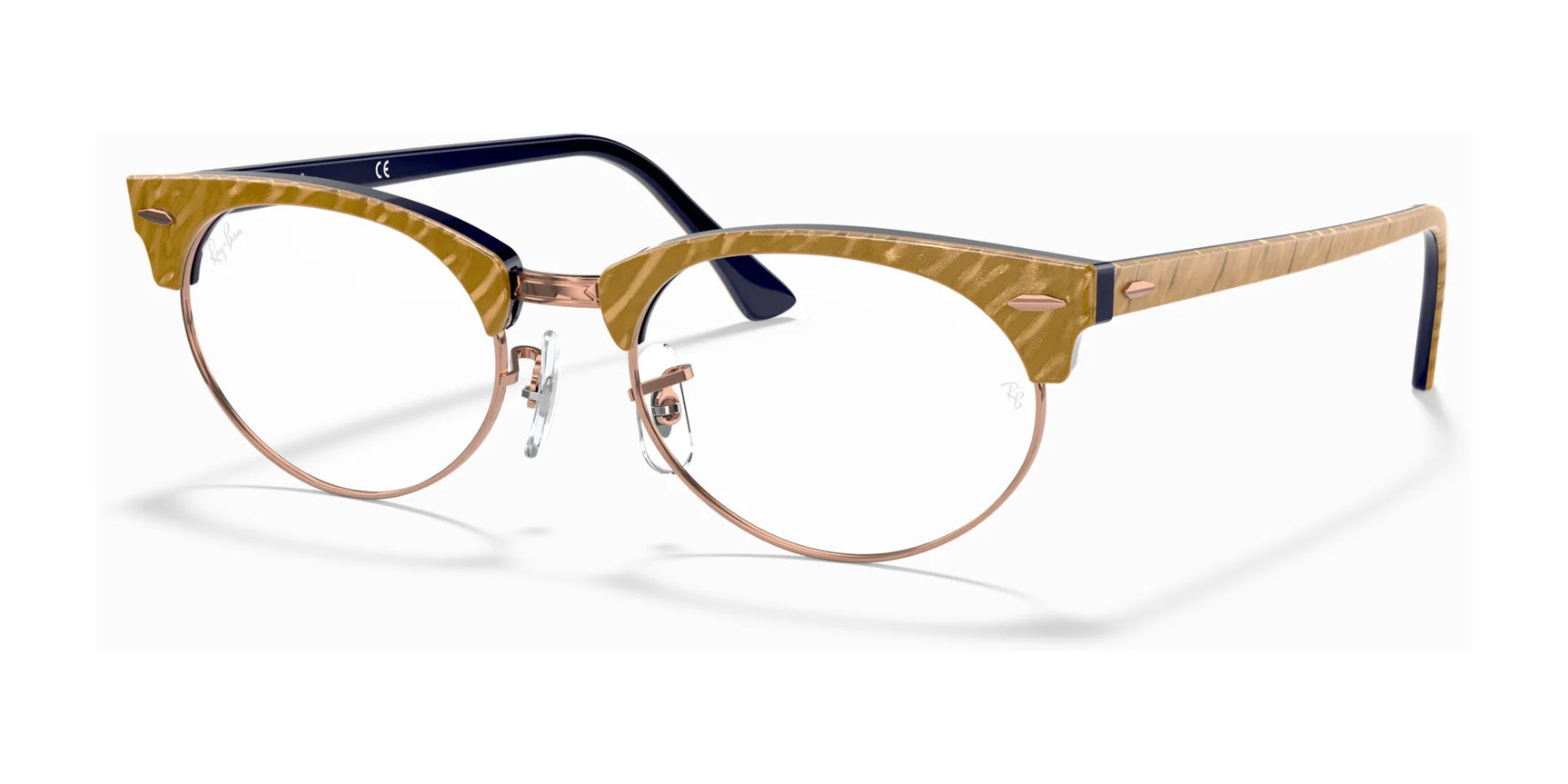 Ray-Ban CLUBMASTER OVAL RX3946V Eyeglasses Beige Ray-Ban CLUBMASTER OVAL RX3946V Eyeglasses Beige