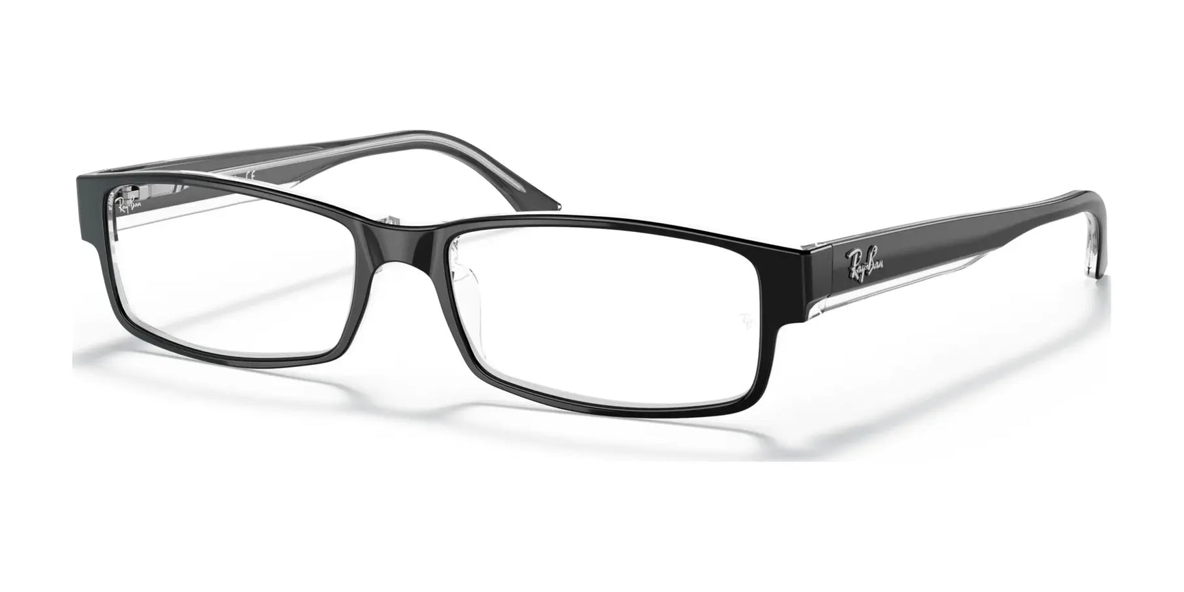 Ray-Ban RX5114 Eyeglasses Black On Transparent Ray-Ban RX5114 Eyeglasses Black On Transparent