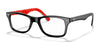 Ray-Ban RX5228 Eyeglasses / Black On Red №2479 / Size 50