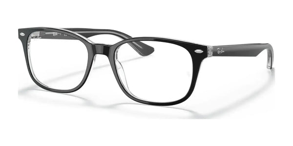 Ray-Ban RX5375 Eyeglasses / Black On Transparent №2034 / Size 51