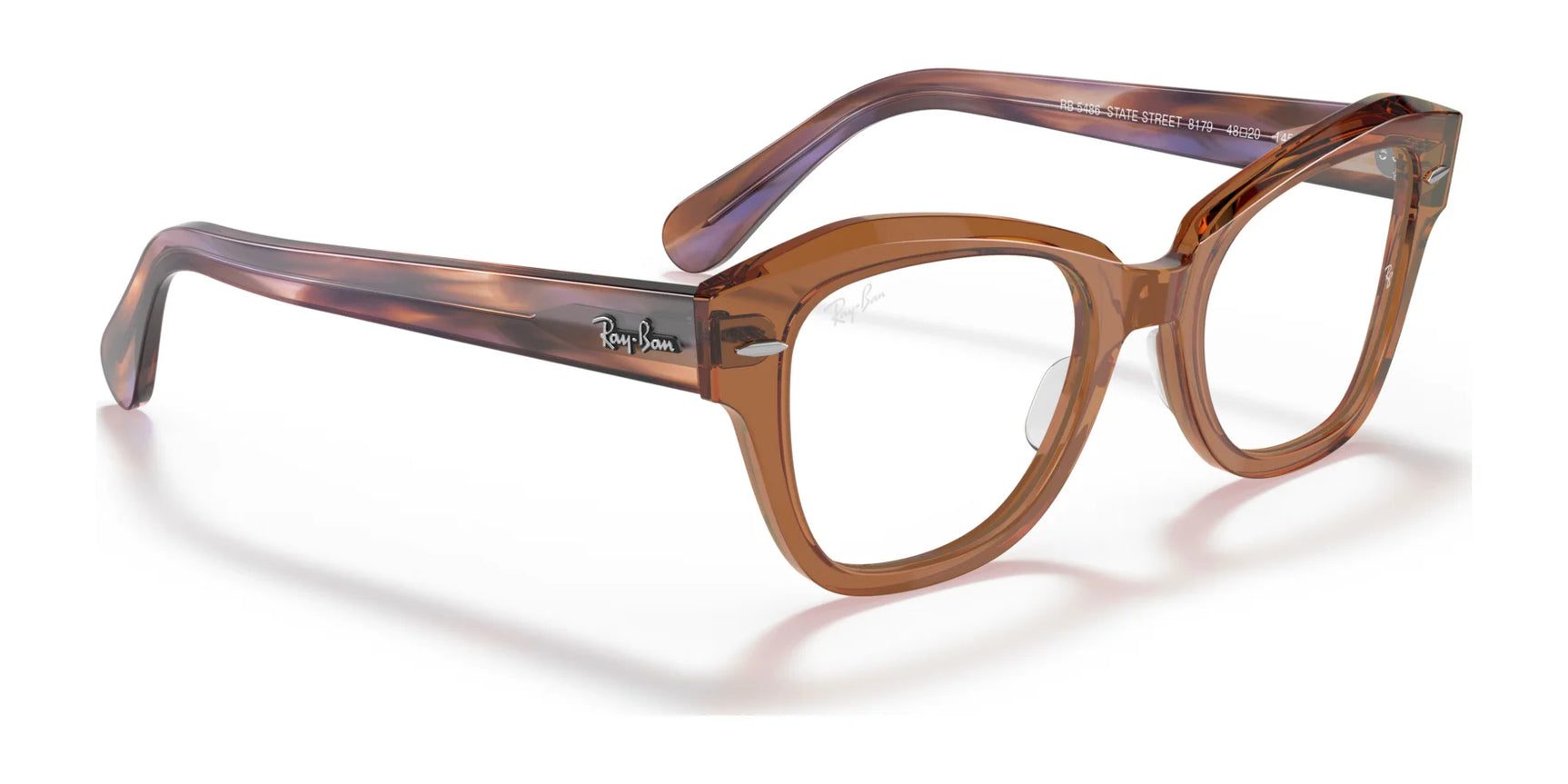 Ray-Ban STATE STREET RX5486 Eyeglasses | Size 48 Ray-Ban STATE STREET RX5486 Eyeglasses | Size 48