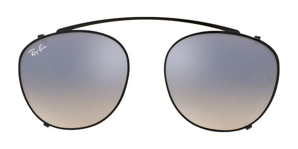 Ray-Ban RX6355C Clip-On Sunglasses / Black №2509B8 / Silver Gradient Flash (3N 14.5%) / Size 47