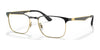 Ray-Ban RX6363 Eyeglasses / Black On Gold №2890 / Size 52