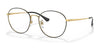 Ray-Ban RX6475D Eyeglasses | Size 55 / Black On Gold №2991