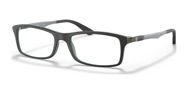 Ray-Ban RX7017 Eyeglasses / Black On Green №5197 / Size 54