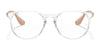 Ray-Ban ERIKA RX7046 Eyeglasses | Size 51 / Transparent Grey №8140