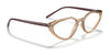 Ray-Ban RX7188 Eyeglasses | Size 54 / Transparent Light Brown №5940