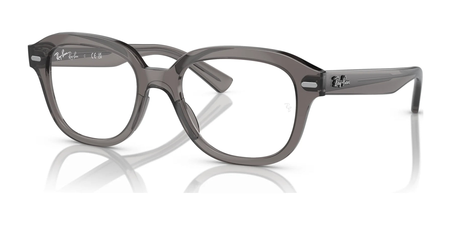 Ray-Ban ERIK RX7215F Eyeglasses Opal Dark Grey / Clear Ray-Ban ERIK RX7215F Eyeglasses Opal Dark Grey / Clear