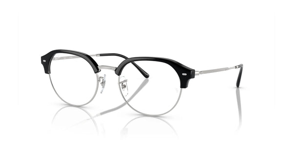 Ray-Ban RX7229 Eyeglasses / Black On Silver №2000 / Size 51
