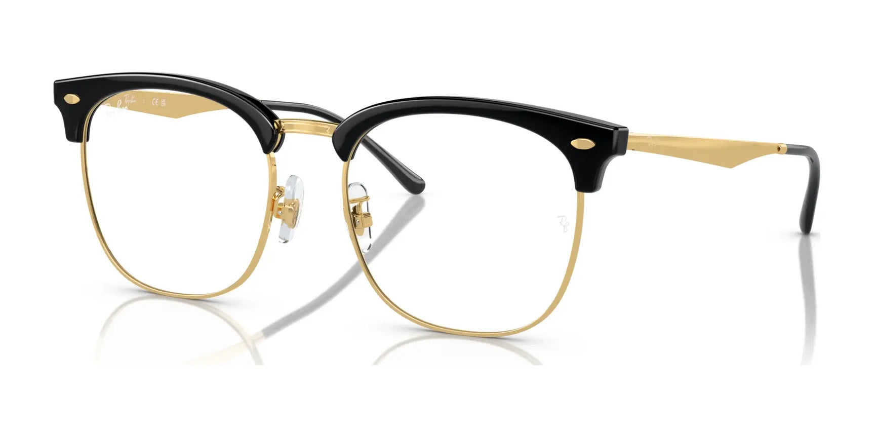 Ray-Ban RX7318D Eyeglasses Black On Gold Ray-Ban RX7318D Eyeglasses Black On Gold