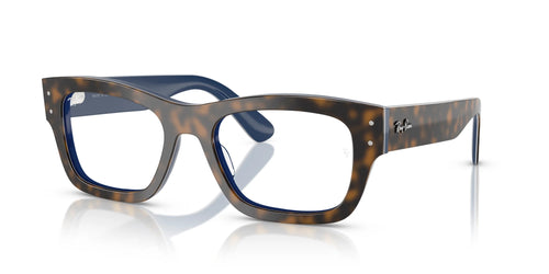 Ray-Ban JOSEPH RX7683V Eyeglasses / Size 55 / Havana Grey On Gradient Blu №8391