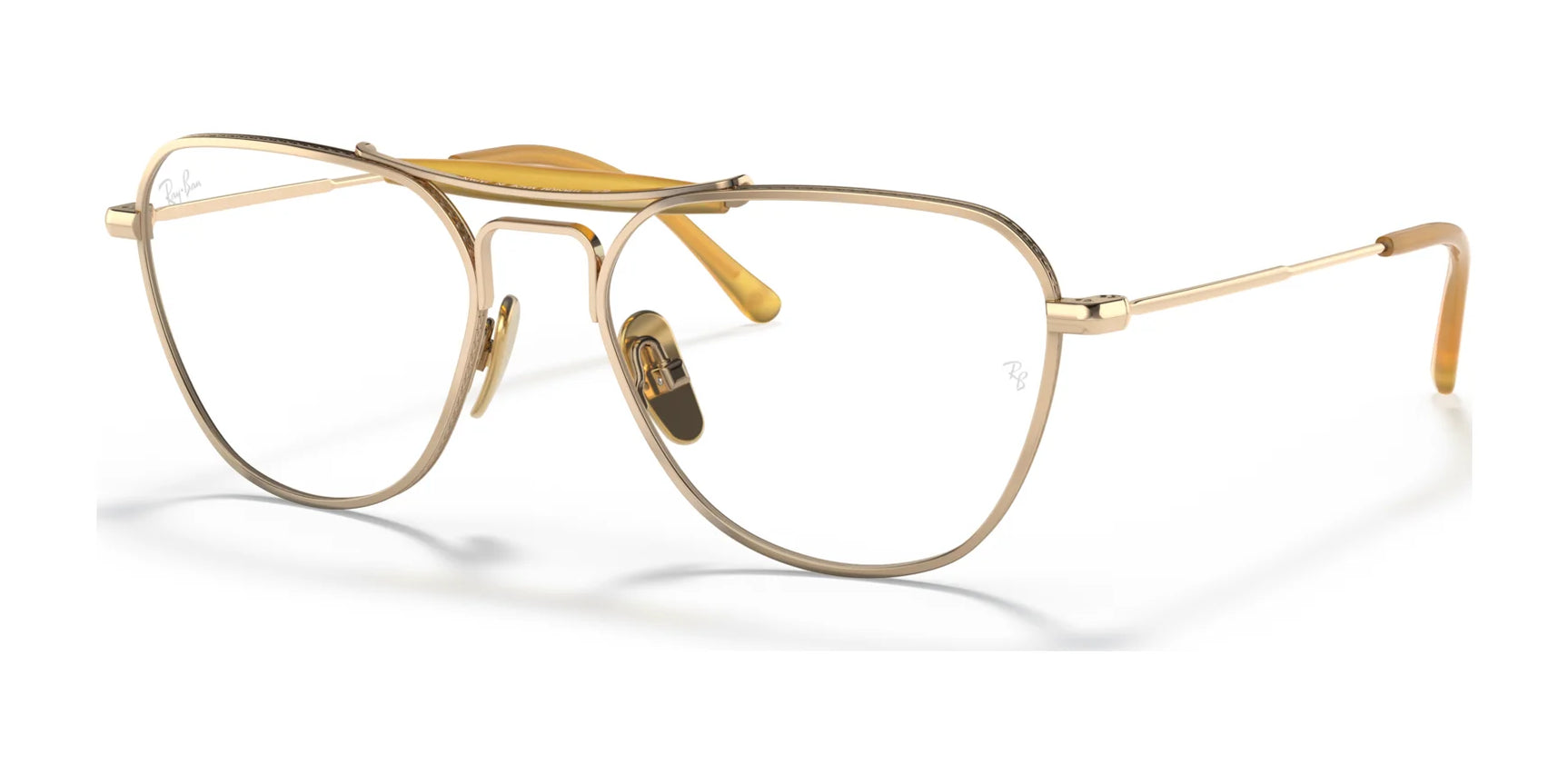 Ray-Ban RX8064V Eyeglasses Gold / Clear Ray-Ban RX8064V Eyeglasses Gold / Clear