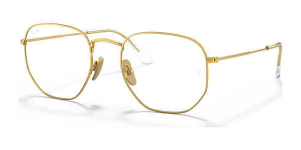 Ray-Ban HEXAGONAL RX8148V Eyeglasses / Gold №1225 / Size 51