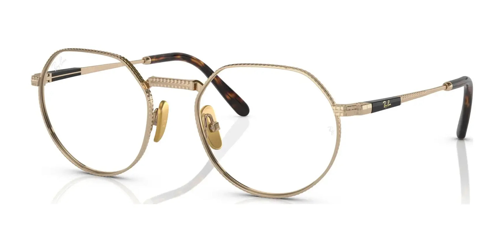 Ray-Ban JACK TITANIUM RX8265V Eyeglasses Arista Gold / Clear Ray-Ban JACK TITANIUM RX8265V Eyeglasses Arista Gold / Clear