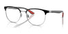 Ray-Ban RX8422 Eyeglasses / Black On Silver №2861 / Size 54
