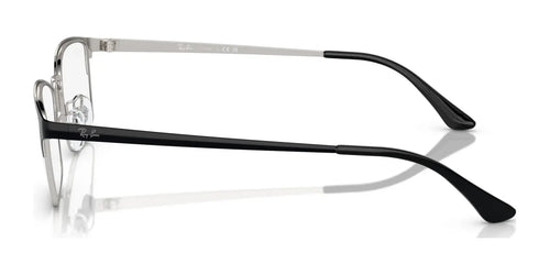 Ray-Ban RX8772D Eyeglasses / Black On Silver №1235 / Size 54