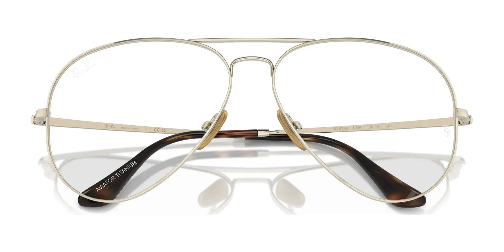 Ray-Ban AVIATOR TITANIUM RX8789 Eyeglasses | Size 58 Ray-Ban AVIATOR TITANIUM RX8789 Eyeglasses | Size 58