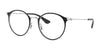 Ray-Ban RY1053 Eyeglasses | Size 45 / Black On Silver №4064