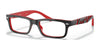 Ray-Ban RY1535 Eyeglasses | Size 48 / Black On Red №3573