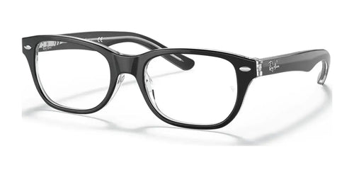 Ray-Ban RY1555 Eyeglasses / Black On Transparent №3529 / Size 46