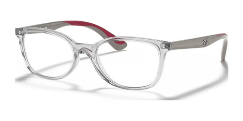 Ray-Ban RY1586 Eyeglasses / Transparent Red №3777 / Size 47