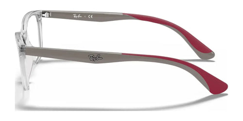 Ray-Ban RY1586 Eyeglasses / Transparent Red №3777 / Size 47