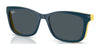 Ray-Ban RY1626DC Clip-On Sunglasses / Blue On Rubber Yellow №393787 / Dark Grey (3N 12.9%) / Size 47