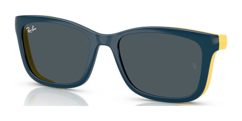 Ray-Ban RY1626DC Clip-On Sunglasses / Blue On Rubber Yellow №393787 / Dark Grey (3N 12.9%) / Size 47