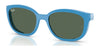 Ray-Ban RY1632C Clip-On Sunglasses / Azzurre & Rubber Azzurre №750971 / Dark Green (3N 14.3%) / Size 46